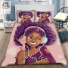 Groovy Black Girl Duvet Customizable Cozy Comical Bedding elitetrendwear 1