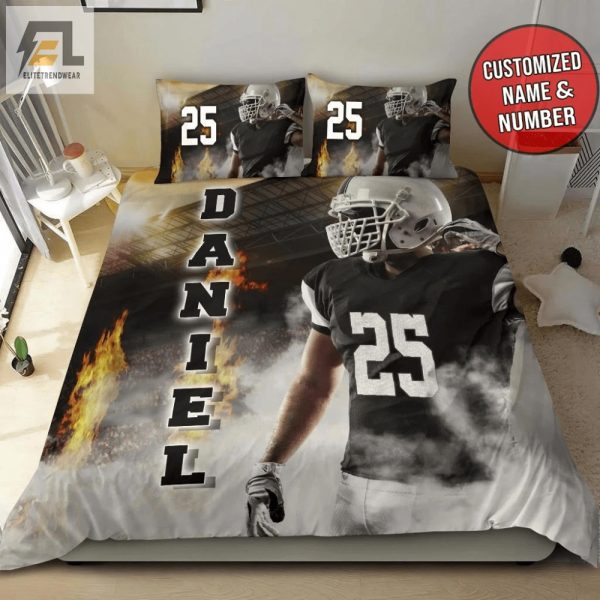 Sleep Like A Pro Custom Funny Football Player Duvet Sets elitetrendwear 1