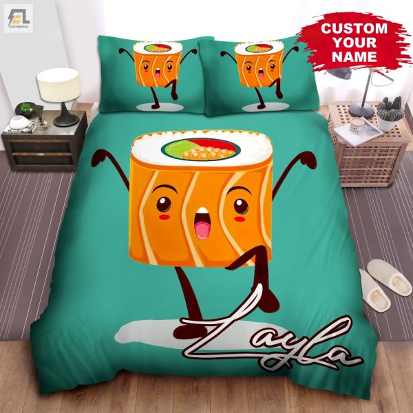 Quirky Kungfu Sushi Duvet Sets Unique Fun Personalized elitetrendwear 1