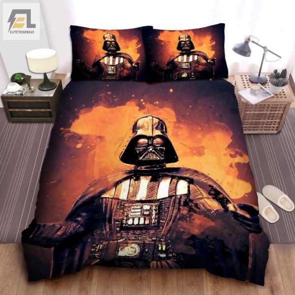 Sleep With Vader Hilarious Watercolor Duvet Set elitetrendwear 1