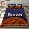 Dunk Dreams Custom Name Basketball Duvet Set elitetrendwear 1