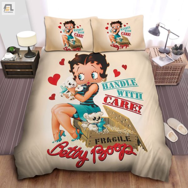 Snuggle With Betty Boop Puppies Comfy Duvet Sets elitetrendwear 1