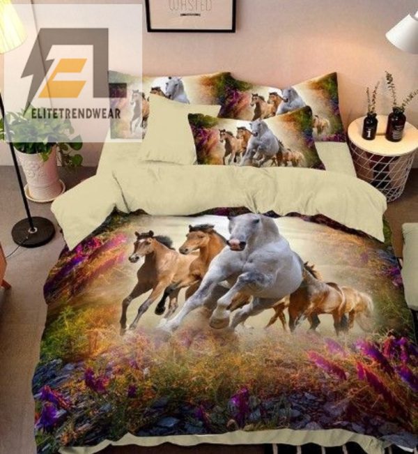 Stampede Snoozing Hilarious Horse Lover Duvet Cover Gifts elitetrendwear 1