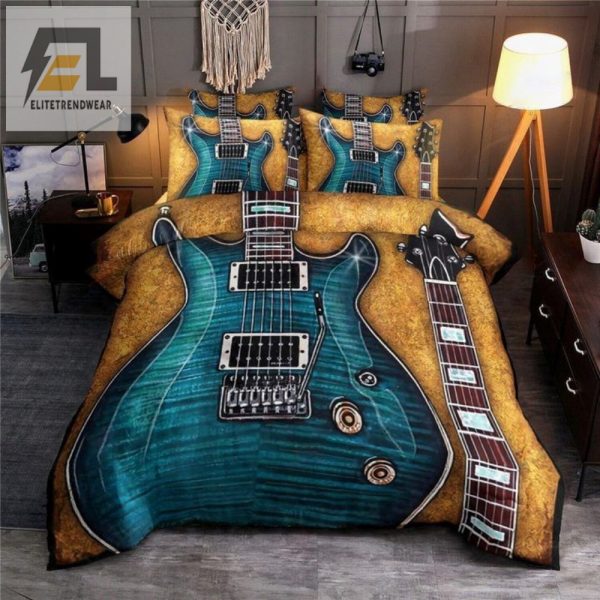 Strum Snooze Quirky Guitar Bedding Sets For Music Lovers elitetrendwear 1