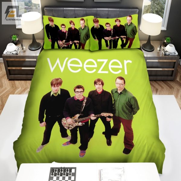 Rock Your Sleep Weezer Green Album Duvet Cozy Quirky elitetrendwear 1