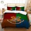 Snuggle Like A Wizard Hogwarts Campus Badge Bedding Set elitetrendwear 1