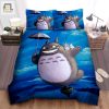 Sleep Like Totoro Whimsical Umbrella Duvet Cover Set elitetrendwear 1