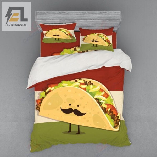 Taco Bout Cozy Mexican Taco Duvet Bedding Sets elitetrendwear 1