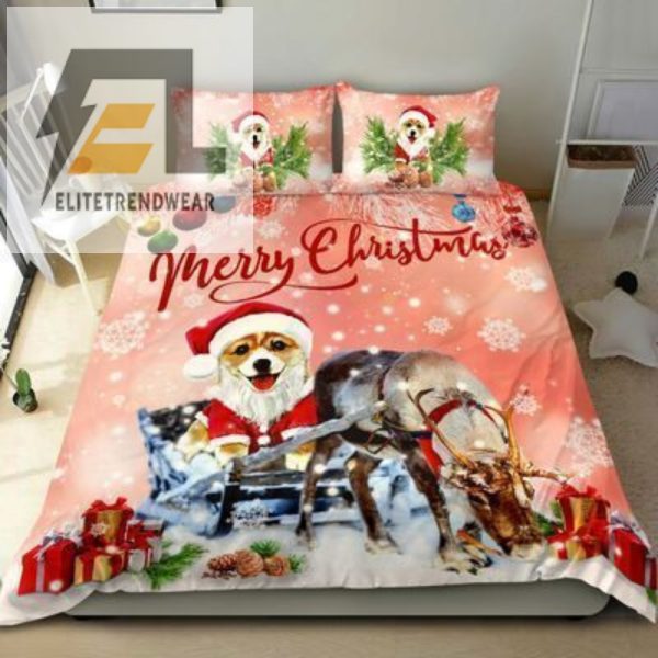 Corgi Christmas Duvet Set Cozy Comfy Hilariously Festive elitetrendwear 1