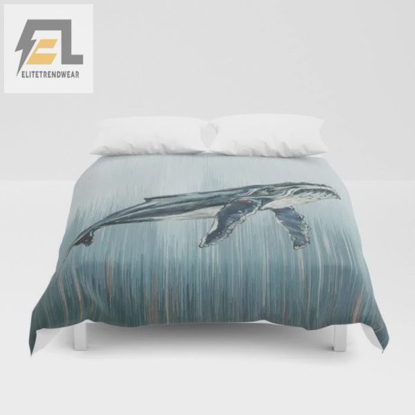 Sleep With Whales Hilarious Watercolour Whale Bedding Set elitetrendwear 1