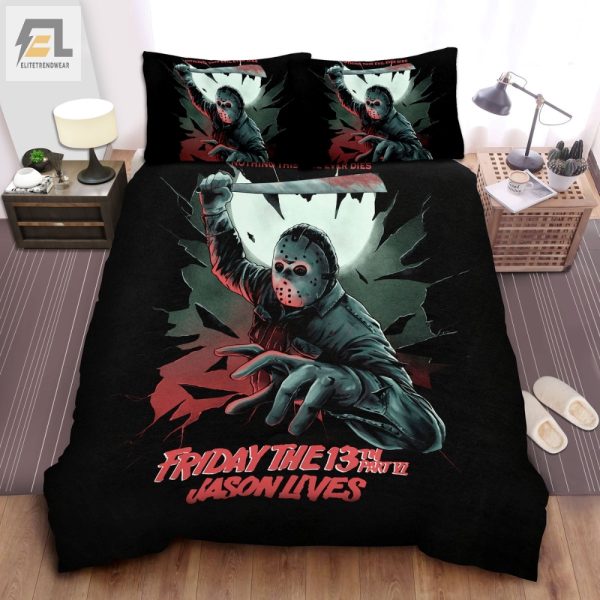 Sleep With Jason Funny Comfy Friday The 13Th Bedding Sets elitetrendwear 1