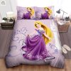 Dream Big With Rapunzel Sparkling Purple Duvet Set elitetrendwear 1