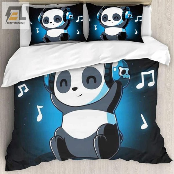 Panda Jams Duvet Comfy Quirky Bedroom Sets elitetrendwear 1