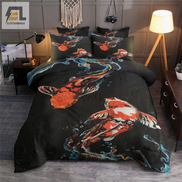 Splash Into Comfort Quirky Koi Fish Duvet Cover Sets elitetrendwear 1