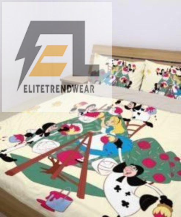 Snuggle Down The Rabbit Hole Quirky Alice Duvet Set elitetrendwear 1