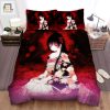 Cozy Up With Hell Girl Ai Among Dark Flowers Duvet Set elitetrendwear 1