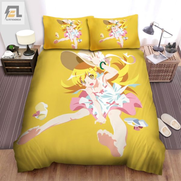 Shinobus Cozy Yellow Nest Unique Monogatari Bedding Set elitetrendwear 1