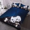 Sleep With Pandas In Space 3D Galaxy Duvet Set elitetrendwear 1