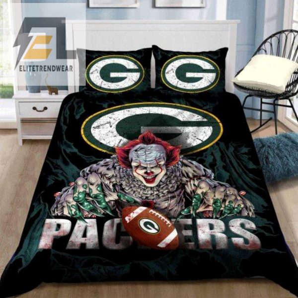 Packers Clown Duvet Funny Cozy Bedding Set For Fans elitetrendwear 1