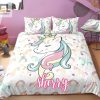 Sleep Like A Unicorn Custom Name Duvet Sets Magically Cozy elitetrendwear 1