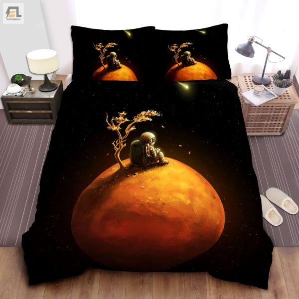 Comfy Alien Funny Astronaut Duvet Cover Bedroom Set elitetrendwear 1