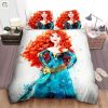 Sleep Like Royalty Quirky Merida Watercolor Duvet Sets elitetrendwear 1