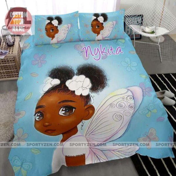 Snuggle In With Lil Butterfly Custom Name Bedding Comfy Cute elitetrendwear 1