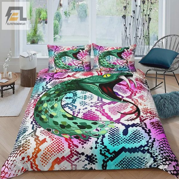 Slither Into Comfort Hissterical Snake Pattern Bedding Sets elitetrendwear 1