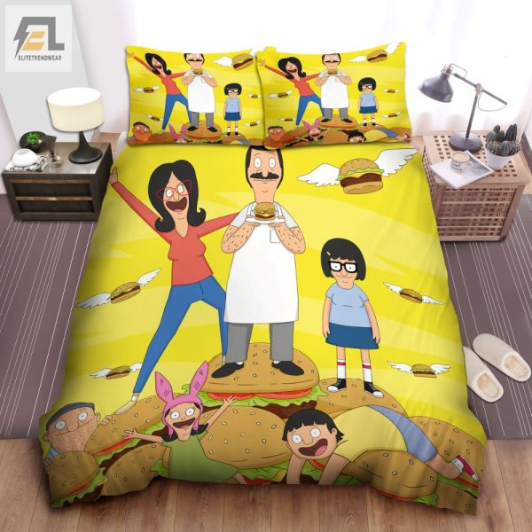 Funny Cozy Bobs Burgers Belcher Family Duvet Set elitetrendwear 1