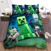 Sleep Safe Fun Minecraft Monster Duvet Cover Set elitetrendwear 1