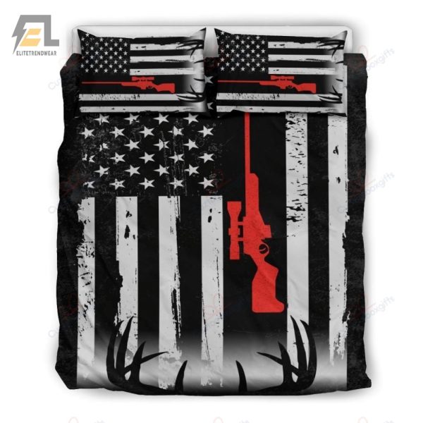 Patriotic Deer Hunting Duvet Sleep Like A True American elitetrendwear 1