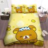 Chill With Rilakkuma Cozy Sauna Friends Duvet Cover Set elitetrendwear 1