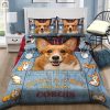 Comfy Corgi Love Duvet Adorably Unique Bedding Set elitetrendwear 1