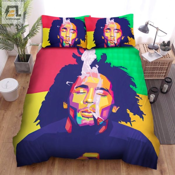 Chill With Bob Marley Pop Art Duvet Cozy Unique Bedding elitetrendwear 1