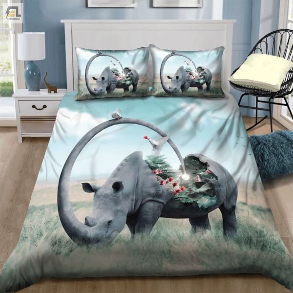 Snuggle Up With A Rhino Comfy Quirky Bedroom Sets elitetrendwear 1