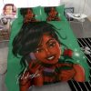 Sleep In Style Custom Name Duvet For Black Girl Queens elitetrendwear 1