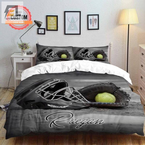 Pitchperfect Softball Lovers Dream Duvet Cover Set elitetrendwear 1