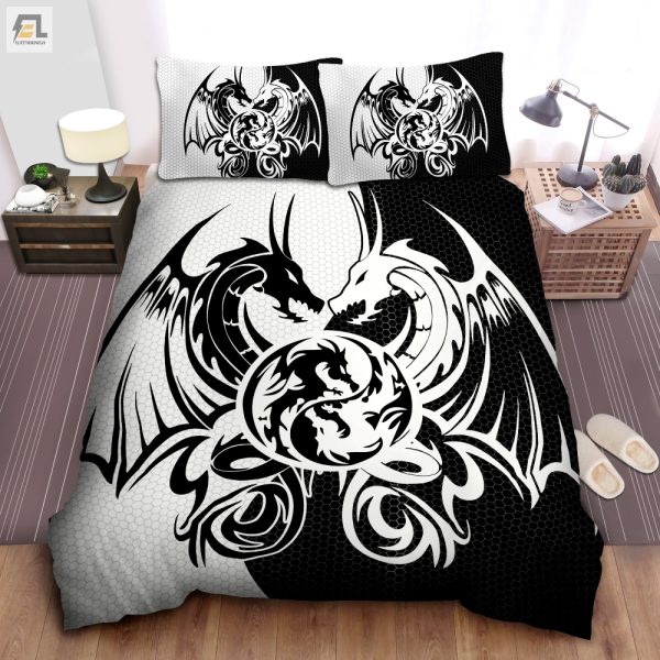 Comfy Dragon Dreams Bold Bw Duvet Sets For Witty Sleep elitetrendwear 1