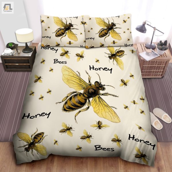 Buzzworthy Bedroom Funny Honey Bee Duvet Cover Set elitetrendwear 1