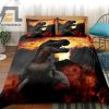 Roarsome Comfort Fire Trex Duvet Cover Bedding Set elitetrendwear 1