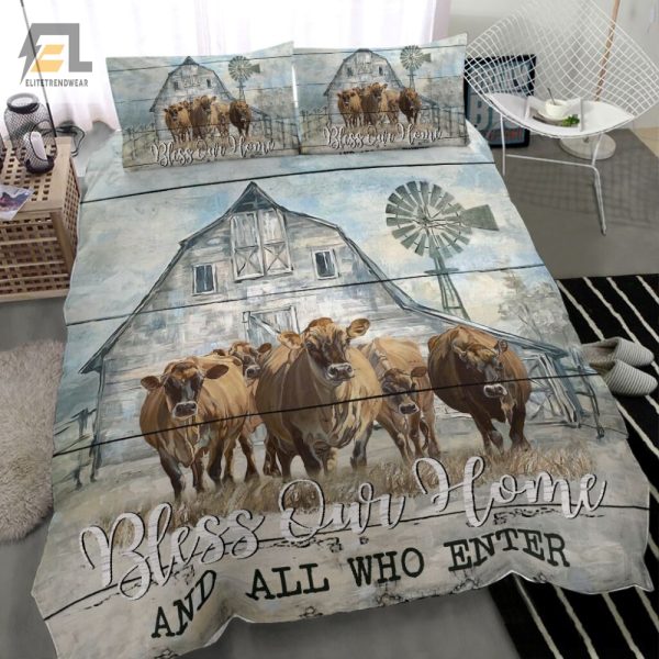 Comfy Cow Bedding Bless Your Home With Humor elitetrendwear 1