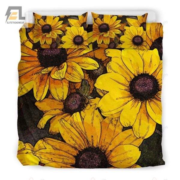 Stay Sunny At Night Comfy Sunflower Duvet Sets Bloom elitetrendwear 1