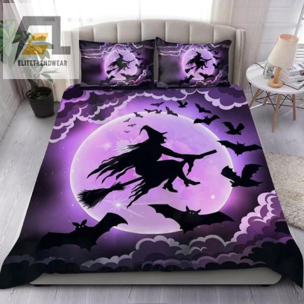 Spooky Snuggles Witchcraft Halloween Duvet Cover Set elitetrendwear 1