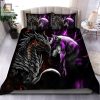 Dragons Wolves Bold Snuggly Orangepurple Duvet Set elitetrendwear 1