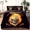 Rock Your Sleep Metallica Fire Skull Duvet Set elitetrendwear 1