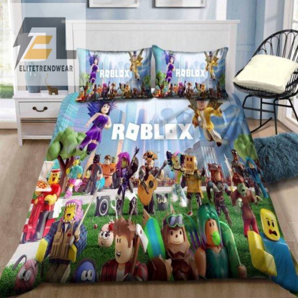 Game On In Comfort Hilarious Roblox Duvet Bedset elitetrendwear 1