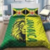 Roar In Style Jamaica Lion Duvet Cover Set Cozy Quirky elitetrendwear 1