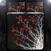 Dream In Blossoms Cozy Red Cherry Duvet Sets elitetrendwear 1