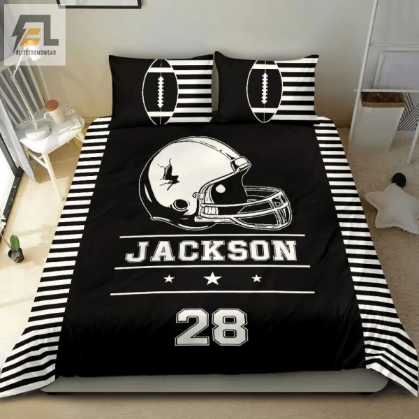 Score Big Dreams Custom Football Name Duvet Set elitetrendwear 1