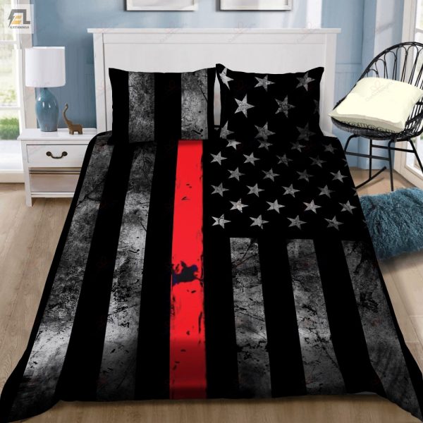 Sleep Like A Hero Hilarious Thin Red Line Bedding Set elitetrendwear 1